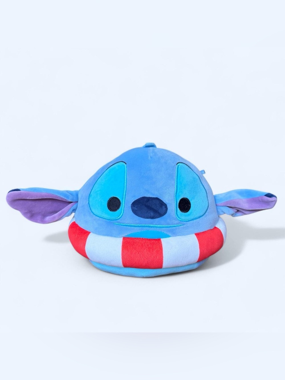 Squishmallows Disney STITCH plush with Red & White Float Ring